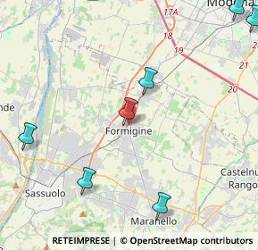 Mappa 41043 Formigine MO, Italia (6.94636)