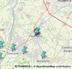 Mappa 41043 Formigine MO, Italia (6.65467)