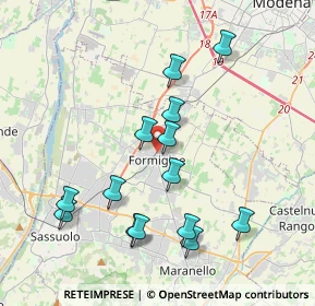 Mappa 41043 Formigine MO, Italia (3.93214)