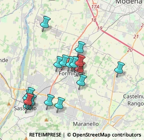 Mappa 41043 Formigine MO, Italia (3.61842)