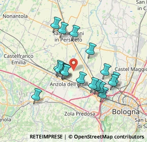 Mappa Via Giuseppe Garibaldi, 40011 Anzola dell'Emilia BO, Italia (6.27944)