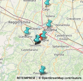 Mappa Via Fernando Baschieri, 41043 Formigine MO, Italia (13.9125)