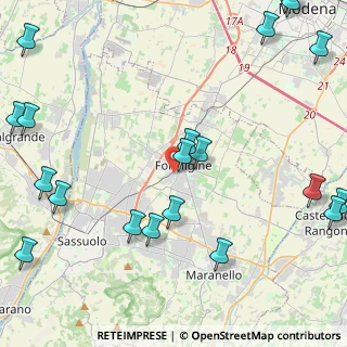Mappa Via Fernando Baschieri, 41043 Formigine MO, Italia (6.3165)