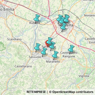 Mappa Via Fernando Baschieri, 41043 Formigine MO, Italia (6.80167)