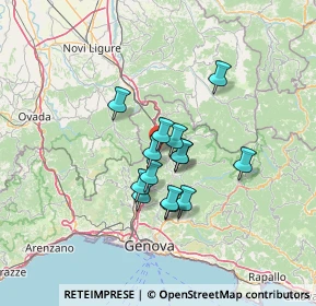 Mappa Viale Milite Ignoto, 16012 Sarissola GE, Italia (9.60714)