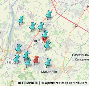 Mappa Via Fratelli Rosselli, 41043 Formigine MO, Italia (4.03231)