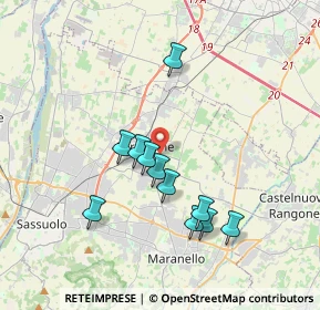 Mappa Via Fratelli Rosselli, 41043 Formigine MO, Italia (3.35364)