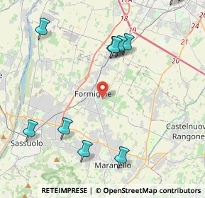 Mappa Via Fratelli Rosselli, 41043 Formigine MO, Italia (6.41571)