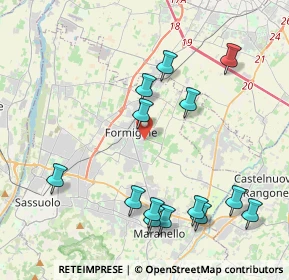 Mappa Via Fratelli Rosselli, 41043 Formigine MO, Italia (4.59286)