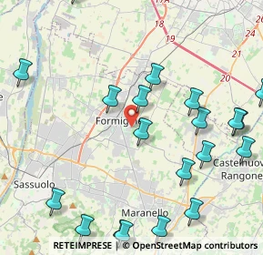 Mappa Via Fratelli Rosselli, 41043 Formigine MO, Italia (5.431)
