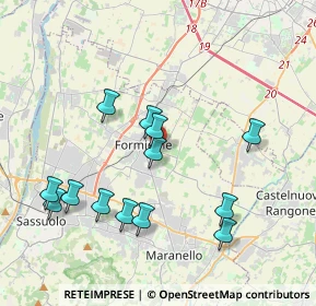 Mappa Via Fratelli Rosselli, 41043 Formigine MO, Italia (4.01385)