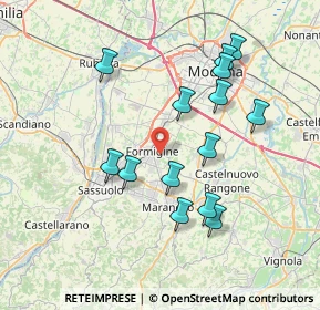 Mappa Via Fratelli Rosselli, 41043 Formigine MO, Italia (7.34071)