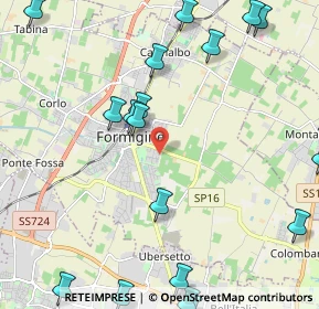 Mappa Via Fratelli Rosselli, 41043 Formigine MO, Italia (3.08)