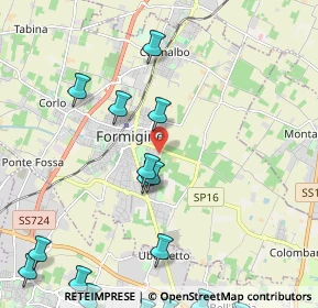 Mappa Via Fratelli Rosselli, 41043 Formigine MO, Italia (3.17667)