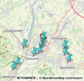 Mappa Via degli Edili, 41049 Sassuolo MO, Italia (3.86273)