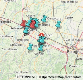 Mappa 41018 San Cesario Sul Panaro MO, Italia (10.7875)