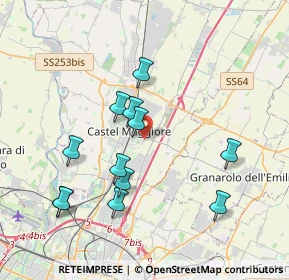 Mappa Via Delle Officine Barbieri, 40013 Castel Maggiore BO, Italia (3.77167)