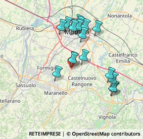 Mappa Via Sicilia, 41051 Castelnuovo Rangone MO, Italia (6.98778)