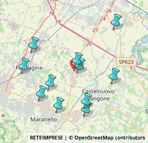 Mappa Via Piemonte, 41051 Castelnuovo Rangone MO, Italia (4.00091)