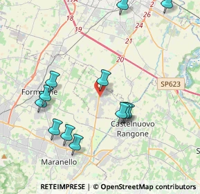 Mappa Via Piemonte, 41051 Castelnuovo Rangone MO, Italia (4.345)