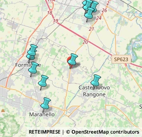 Mappa Via Piemonte, 41051 Castelnuovo Rangone MO, Italia (4.83083)