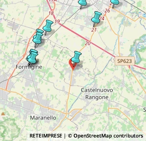 Mappa Via Piemonte, 41051 Castelnuovo Rangone MO, Italia (6.14063)