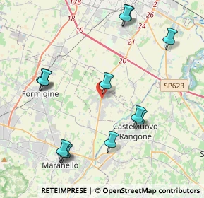 Mappa Via Piemonte, 41051 Castelnuovo Rangone MO, Italia (4.71385)