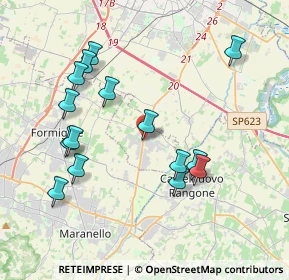 Mappa Via Piemonte, 41051 Castelnuovo Rangone MO, Italia (4.04333)