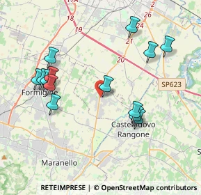 Mappa Via Piemonte, 41051 Castelnuovo Rangone MO, Italia (4.11643)