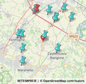 Mappa Via Piemonte, 41051 Castelnuovo Rangone MO, Italia (4.54538)