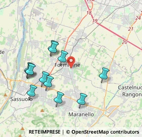 Mappa Via Fratelli Cervi, 41043 Formigine MO, Italia (3.98917)