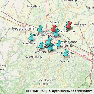 Mappa Via Fratelli Cervi, 41043 Formigine MO, Italia (9.88333)
