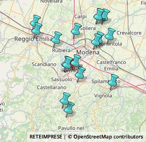 Mappa Via Raffaello Sanzio, 41043 Formigine MO, Italia (14.95353)