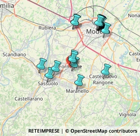 Mappa Via Raffaello Sanzio, 41043 Formigine MO, Italia (7.686)