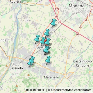 Mappa Via Toscana, 41043 Formigine MO, Italia (2.42455)