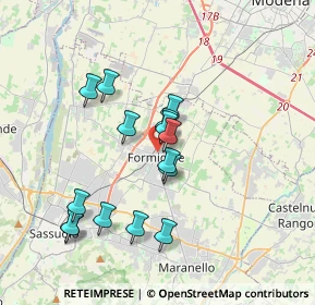 Mappa Via Giacomo Matteotti, 41043 Formigine MO, Italia (3.25667)