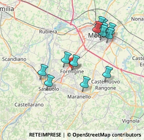 Mappa Via Gandini, 41043 Formigine MO, Italia (7.41923)