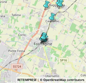 Mappa Via Gandini, 41043 Formigine MO, Italia (1.37917)
