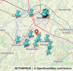 Mappa Via Galliana, 41051 Castelnuovo Rangone MO, Italia (7.574)