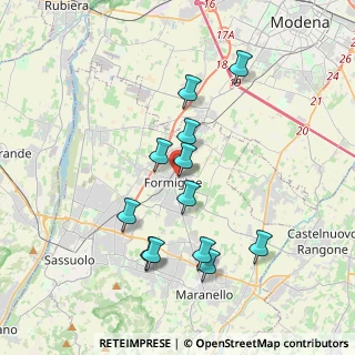 Mappa Via Nazario Sauro, 41043 Formigine MO, Italia (3.5225)