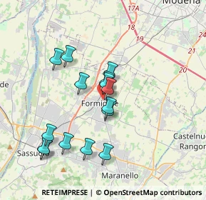 Mappa Via Nazario Sauro, 41043 Formigine MO, Italia (3.29533)