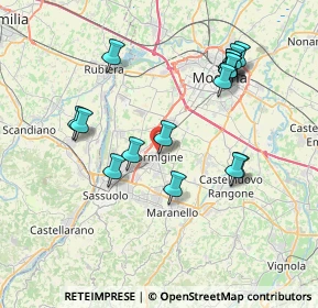 Mappa Via Nazario Sauro, 41043 Formigine MO, Italia (7.69438)