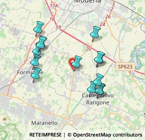 Mappa Via Grizzaga, 41051 Castelnuovo Rangone MO, Italia (3.64714)