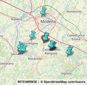 Mappa Via Grizzaga, 41051 Castelnuovo Rangone MO, Italia (5.75938)
