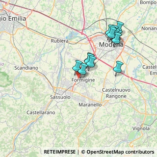 Mappa Via Riccardo Zandonai, 41043 Formigine MO, Italia (7.27538)
