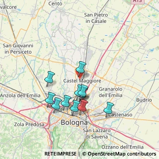 Mappa Piazza II Agosto, 40013 Castel Maggiore BO, Italia (6.67333)