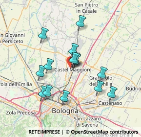 Mappa Piazza II Agosto, 40013 Castel Maggiore BO, Italia (6.33714)