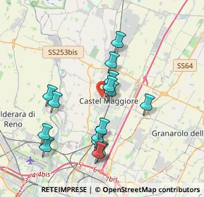 Mappa Piazza II Agosto, 40013 Castel Maggiore BO, Italia (3.52067)