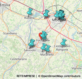 Mappa Via Claudio Monteverdi, 41043 Formigine MO, Italia (8.019)