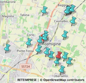 Mappa Via Claudio Monteverdi, 41043 Formigine MO, Italia (2.2465)